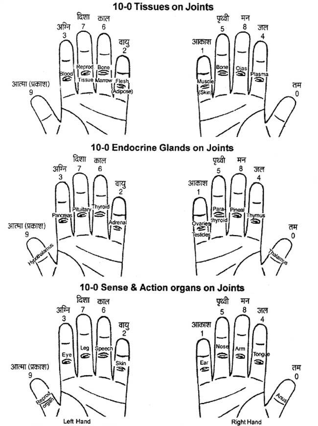 Ayurvedic Acupressure Treatment Chart