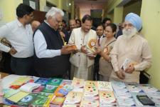 Hon`ble Minister at Book Counter