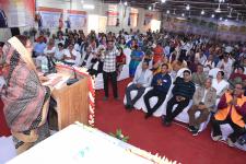 Kesari Devi addressing conference