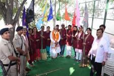 Aswani Kumar Choubey ji Flag march hosting
