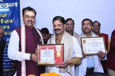 Hon`ble Minister Honour to Prof. Prabhat Verma