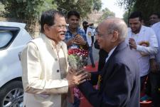 Hon`ble Minister Sri Shripad Y. Naik Ayush Minister, New DelhiWelcome by President, Sri MPK