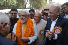 Hon`ble Minister Sri Aswani Choubey, Welcome by President Sri MPK