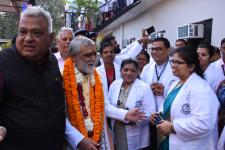 Aswani Kumar Choubey ji with Belgaum AHL Team